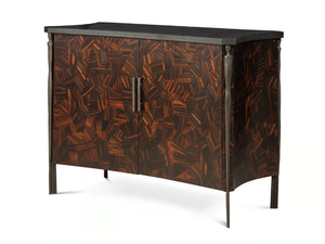 BRUCK - Ebony and marble sideboard with doors _ JOSÉ LEITE DE CASTRO